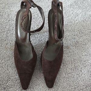 Express Dark Brown Women's Heels